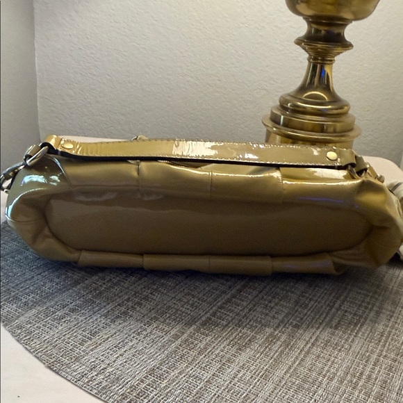 Coach Yellow Sofia Patent Leather Handbag - Picture 9 of 9